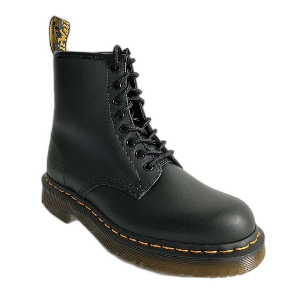 Dr. Martens Unisex Leather Safety Shoes DM 509 Black Lace-up 8
